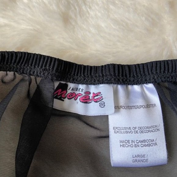 Jacques Moret Sheer Black Ballet Dance Skirt Tutu Girls Size L - Picture 4 of 7